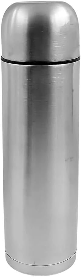 Double Wall Vacuum Flask, Stainless Steel, Silver (500ML)