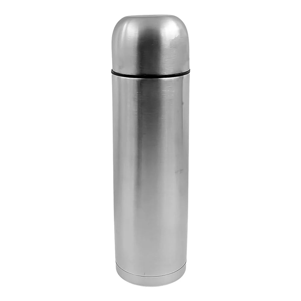 Double Wall Vacuum Flask, Stainless Steel, Silver (500ML)