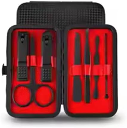 24 Pieces Set Professional Manicure Set Kits Stainless Steel Fingernail Toenail Hair Clipper Set with Leather Portable