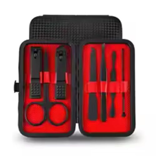 24 Pieces Set Professional Manicure Set Kits Stainless Steel Fingernail Toenail Hair Clipper Set with Leather Portable